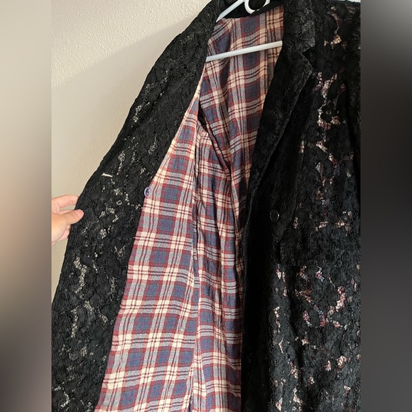***SOLD***New Free People Long Lace Black Jacket Blazer - Picture 9 of 17